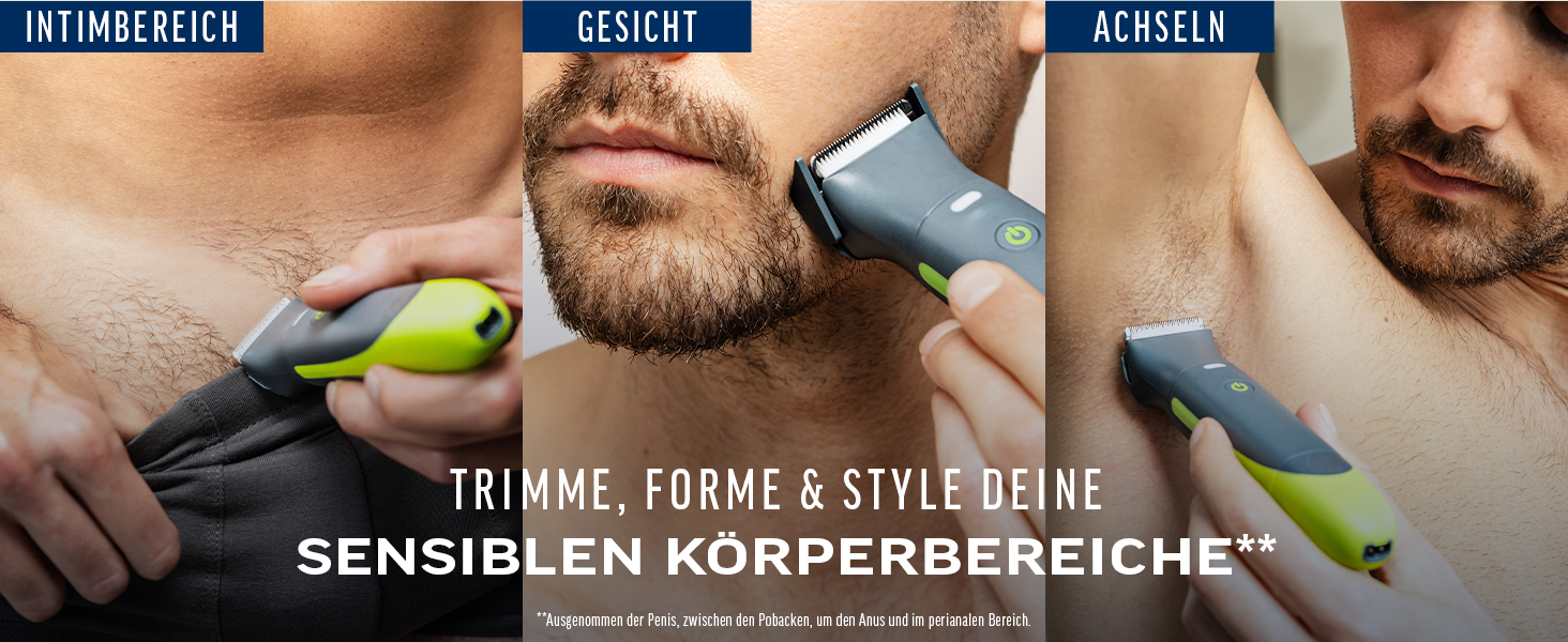 Тріммер Veet Men Intimate - для тіла та зони бікіні, водостійкий | Veet