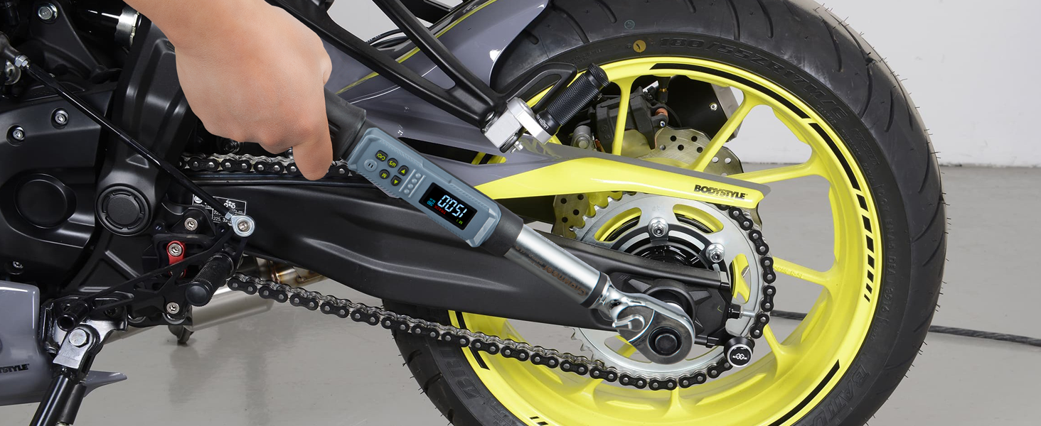 Цифровий шуруповерт з моментом, 2.66-53.1 in-lbs/ 1/4'' Drive, з моментом, для електриків з сигналом та LED-дисплеєм, 27 в 1 (10-200 Нм)