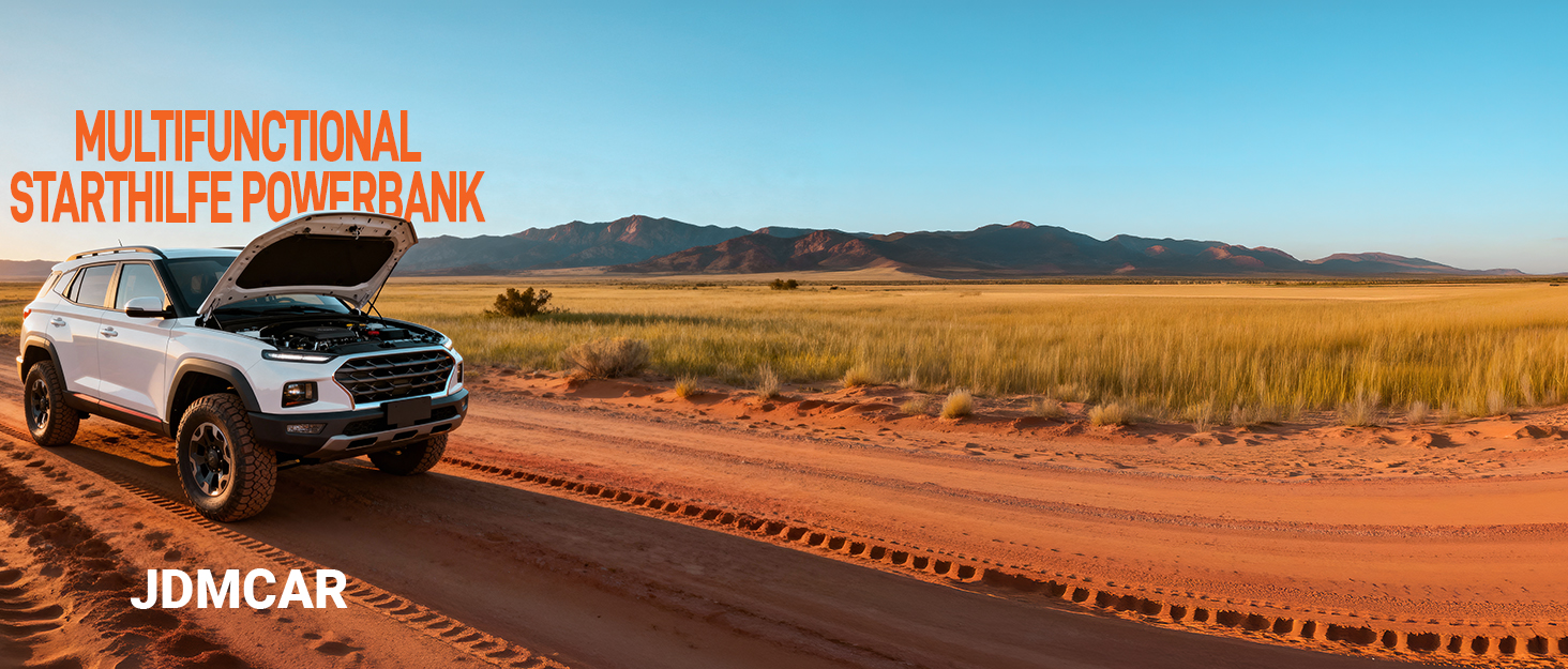 Powerbank для автомобіля Starthilfe 7000A-JDMCAR: пусковий пристрій з LCD екраном та ліхтариком