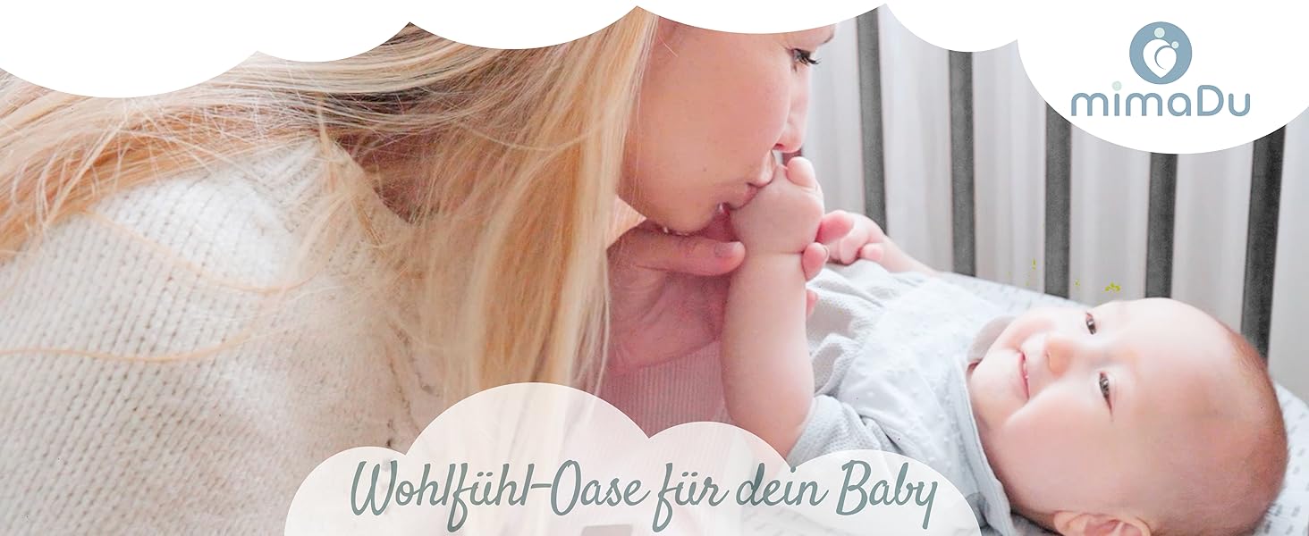 Набір постільної білизни для дитячого ліжечка з органічної бавовни GOTS (Oeko-Tex100), 100 x 135 см. Включає наволочку 40x60 см та ковдру 100x135 см. Підходить для хлопчиків та дівчаток, сірий колір.