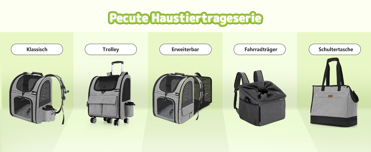 Транспортна переноска для котів Pecute, переноска-ліжко для тварин, складана переноска-сумка для котів та собак, переноска для собак з регульованим плечовим ременем, XL (45 x 35 x 32 см), темно-сірий + зелений (з подушкою)