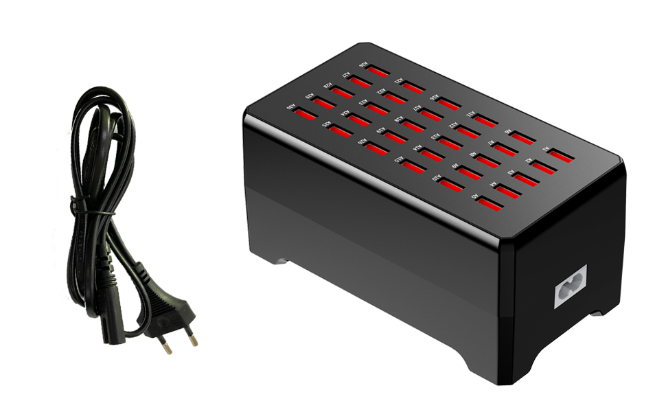 USB-станція зарядки 30 портів 150W/30A для смартфонів, планшетів та інших пристроїв