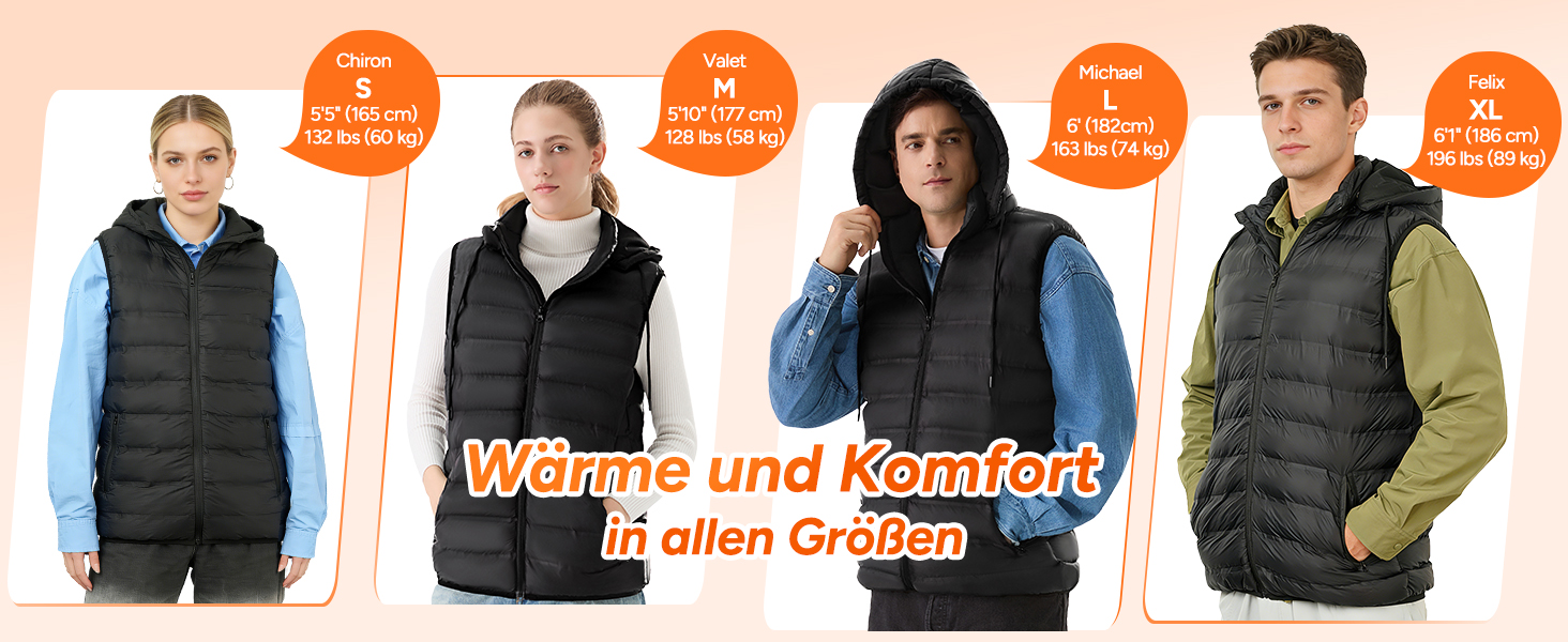 Обогрівальна жилетка Dr.Prepare для чоловіків та жінок, легка електрична жилетка з 3 рівнями нагріву, 10 зон нагріву, інтелектуальне керування кнопками, регульована жилетка для активного відпочинку, подорожей, спорту, чорна