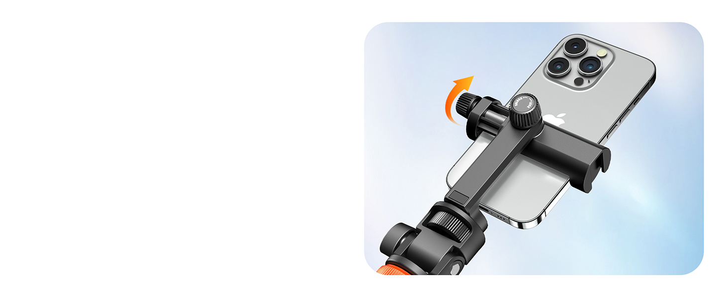 Штатив для смартфона та селфі-палки з пультом дистанційного керування, 158 см, карбоновий, чорний