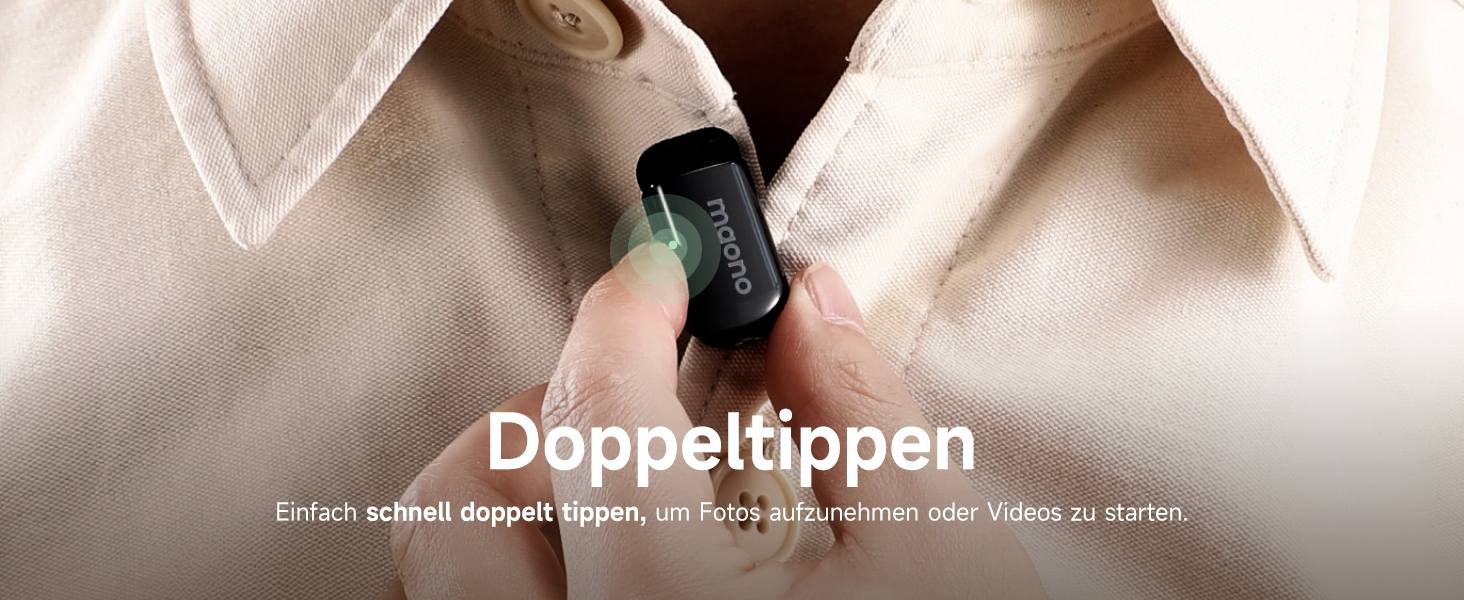 Мікрофон MAONO Wave T1 Mini USB-C: бездротовий, для iPhone/Android, з шумозаглушенням, для YouTube, Vlog, запису звуку