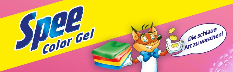 Рідкий пральний засіб Spee Aktiv Gel Color 4+1 для кольорових речей, 2.25 л (набір 2 шт, 100 прань), 20-60°C