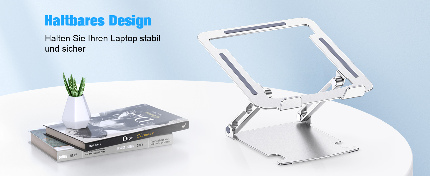 Підставка для ноутбука Glangeh з алюмінію, ергономічна, регульована по висоті, з відведенням тепла, сумісна з MacBook Pro Air, Dell, HP, 10-16