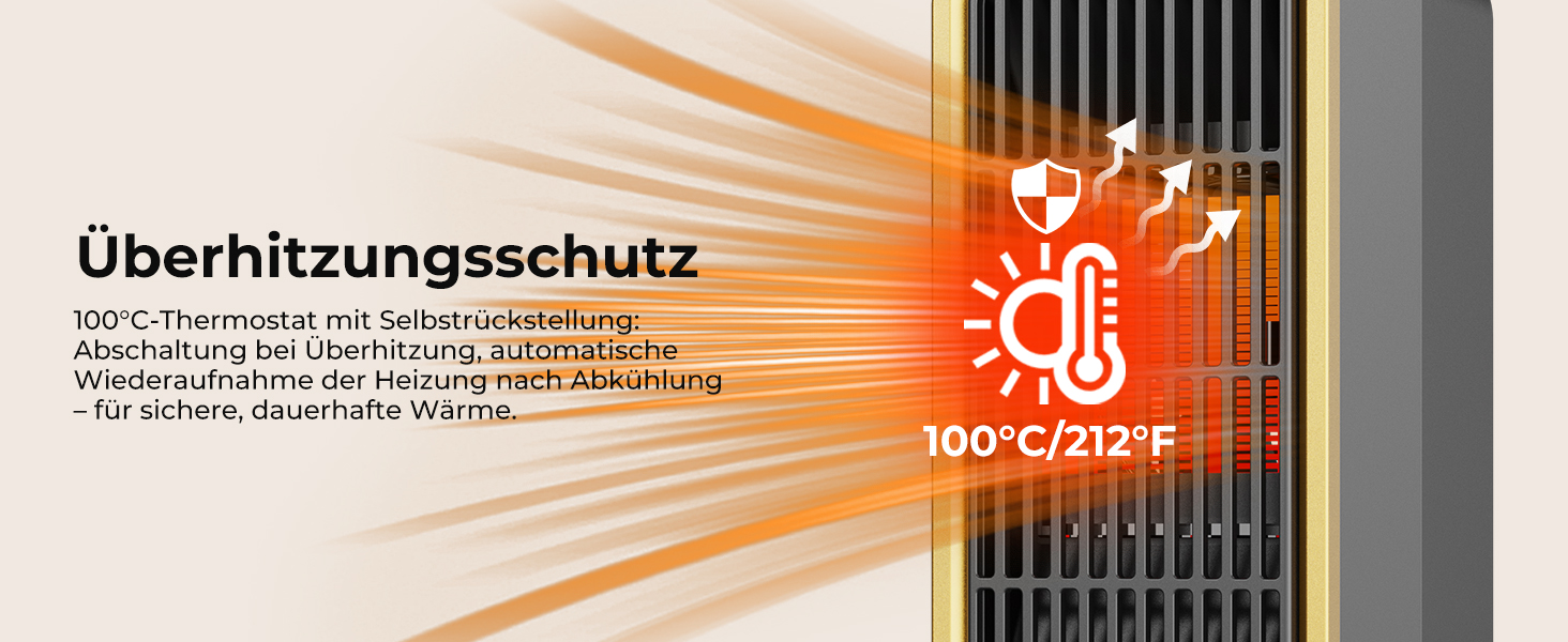Електричний обігрівач 2000W з енергозбереженням, тихий, 3 режими, PTC кераміка, швидкий нагрів, ECO режим, пульт, таймер 12H, поворот 70°, для офісу, спальні, ванної кімнати (чорний)