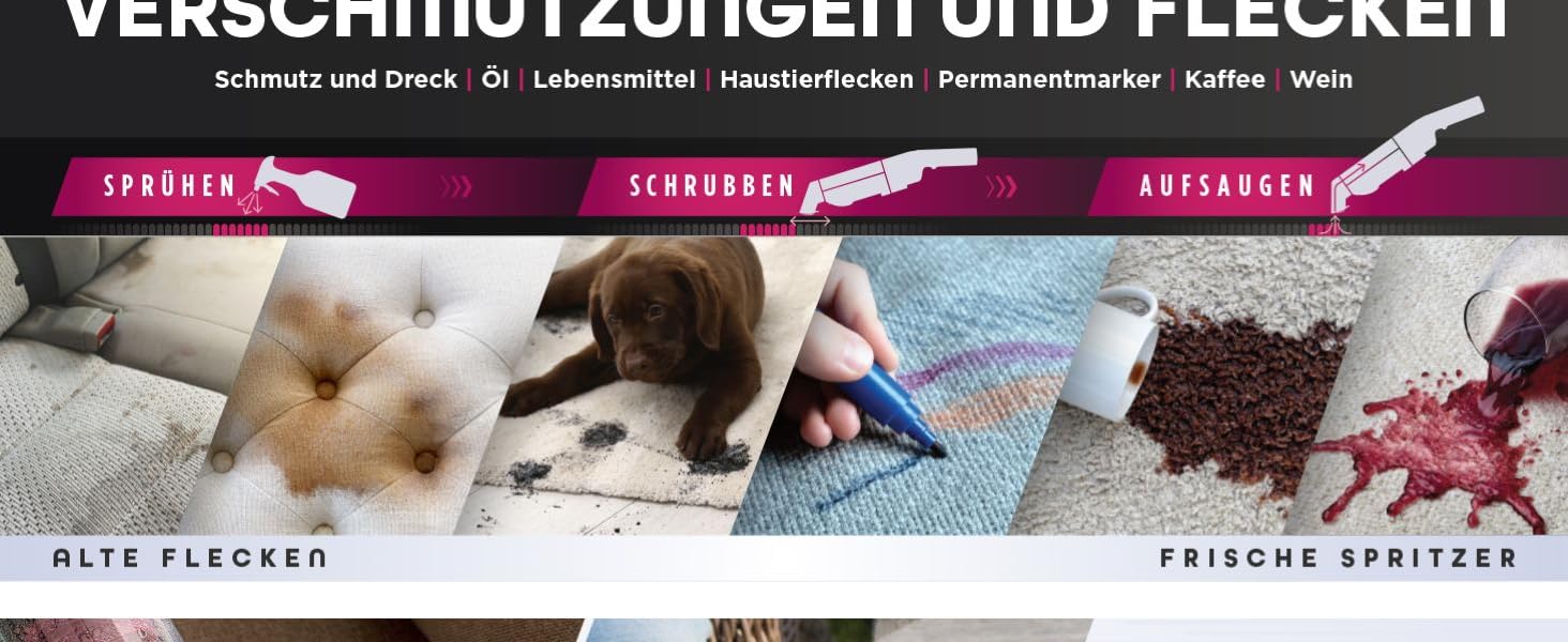 Shark StainForce: портативний бездротовий видалення плям та запахів для килимів та меблів (HX100EUCP)