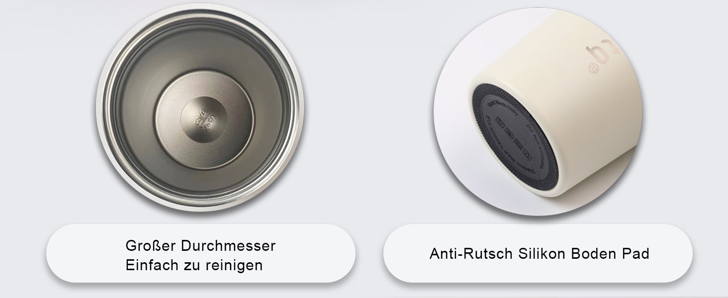 Термокружка з нержавіючої сталі SUNTQ - 510 мл, з подвійними стінками, ізольована, з кришкою, багаторазова (чорна)