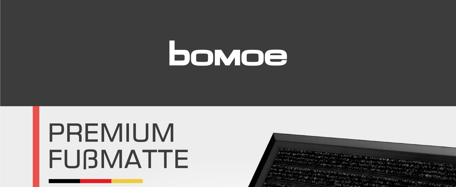 Килимок для входу зовнішній Bomoe 40x60 см, антиковзкий, нержавіюча сталь, сірий антрацит, прямокутний