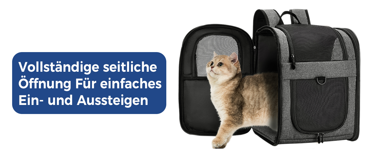 Рюкзак для собак та котів Apollo Walker - для малих тварин (2-15 кг), з підтримуючим каркасом, дихаючий, сірий - для походів, подорожей, активного відпочинку