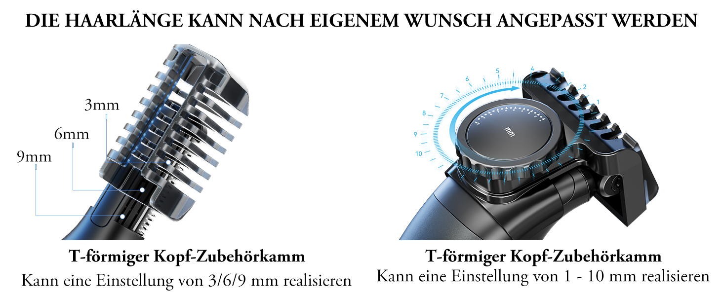 Мультитриммер для тіла чоловічий 2-в-1: тіло, обличчя, інтимна зона. Вологостійкий, USB-C. З насадками.