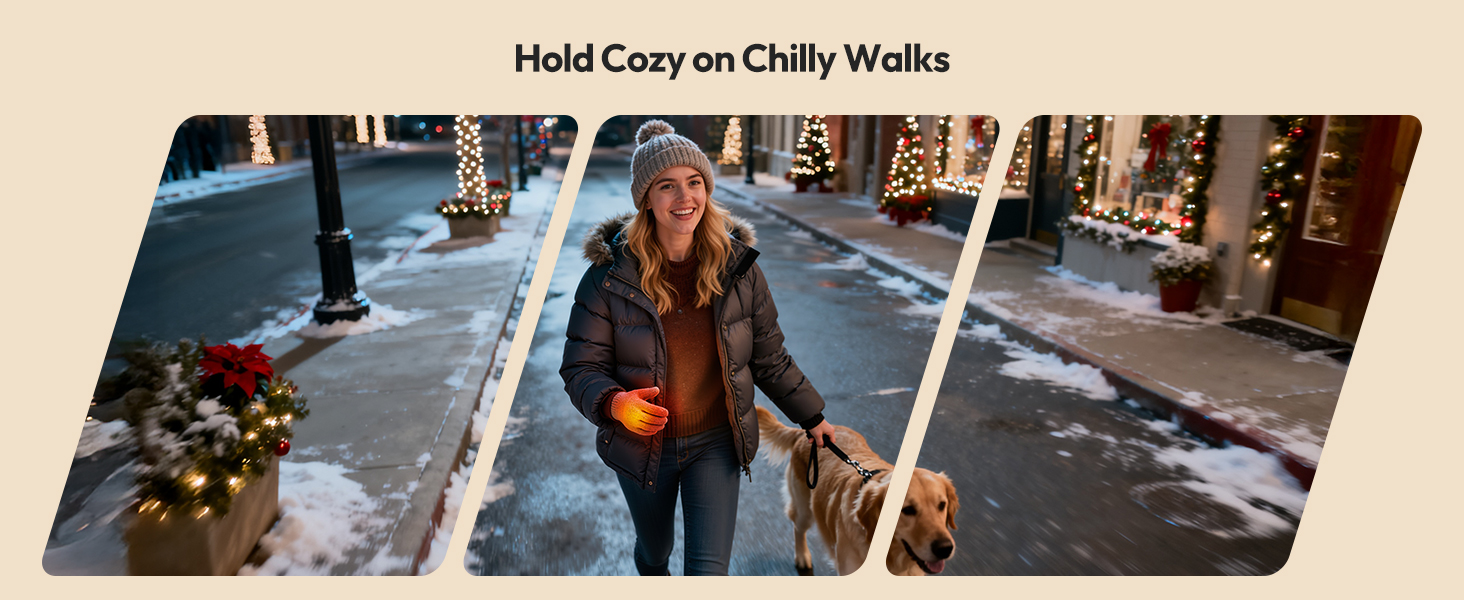 Електричний грілка для рук Gaiatop 2 шт. з магнітом, USB, багаторазовий, швидкий нагрів, 3 рівні, компактний, подарунок для чоловіків та жінок, чорний