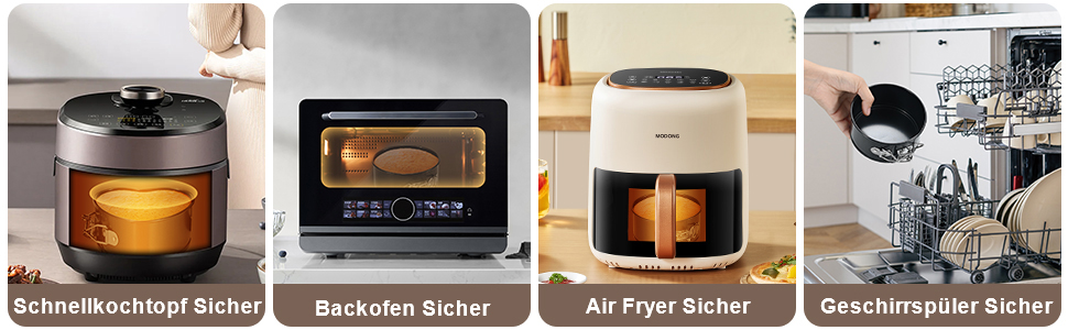 Форми для випічки ECCOGREAT 3 шт. (10/18/23 см) з антипригарним покриттям - для тортів, піци та млинців