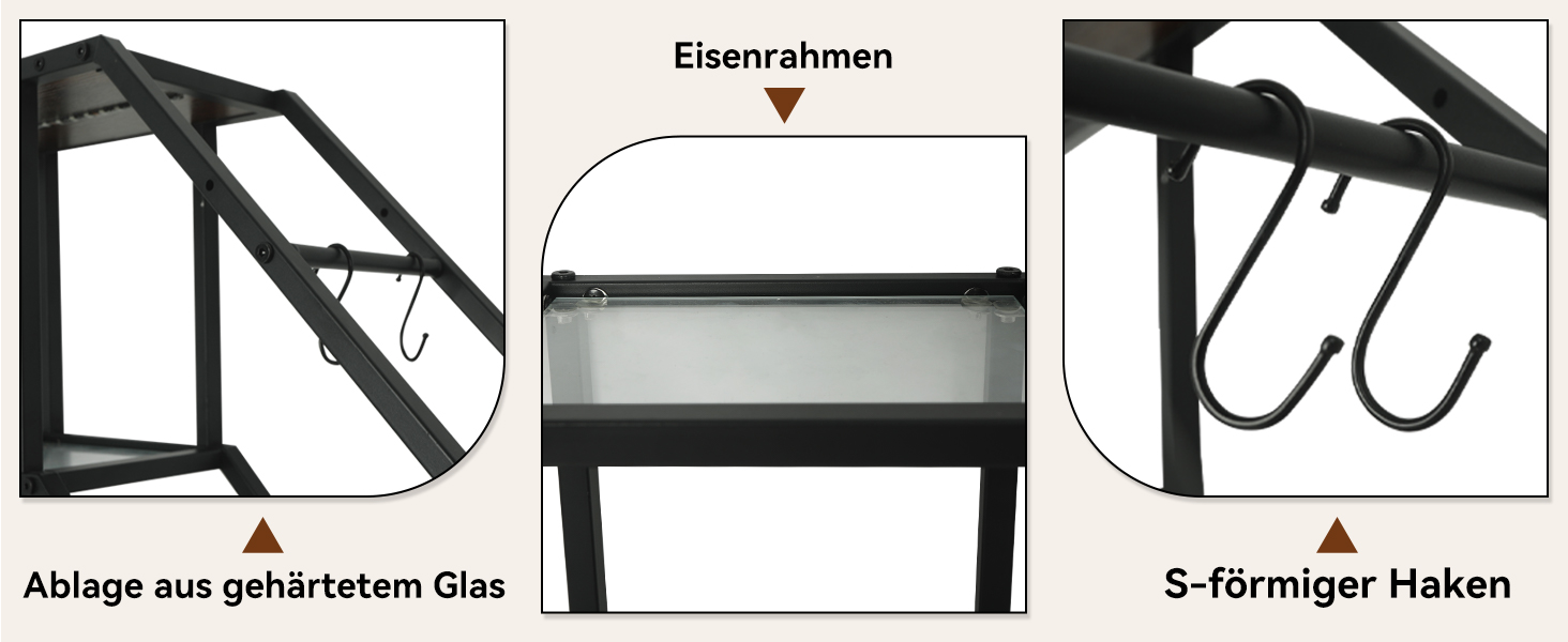 Стильне металеве вітрина для вина з LED-підсвічуванням, 3 яруси, для бару, кухні, вітальні, ресторану, чорний, 20x80 см