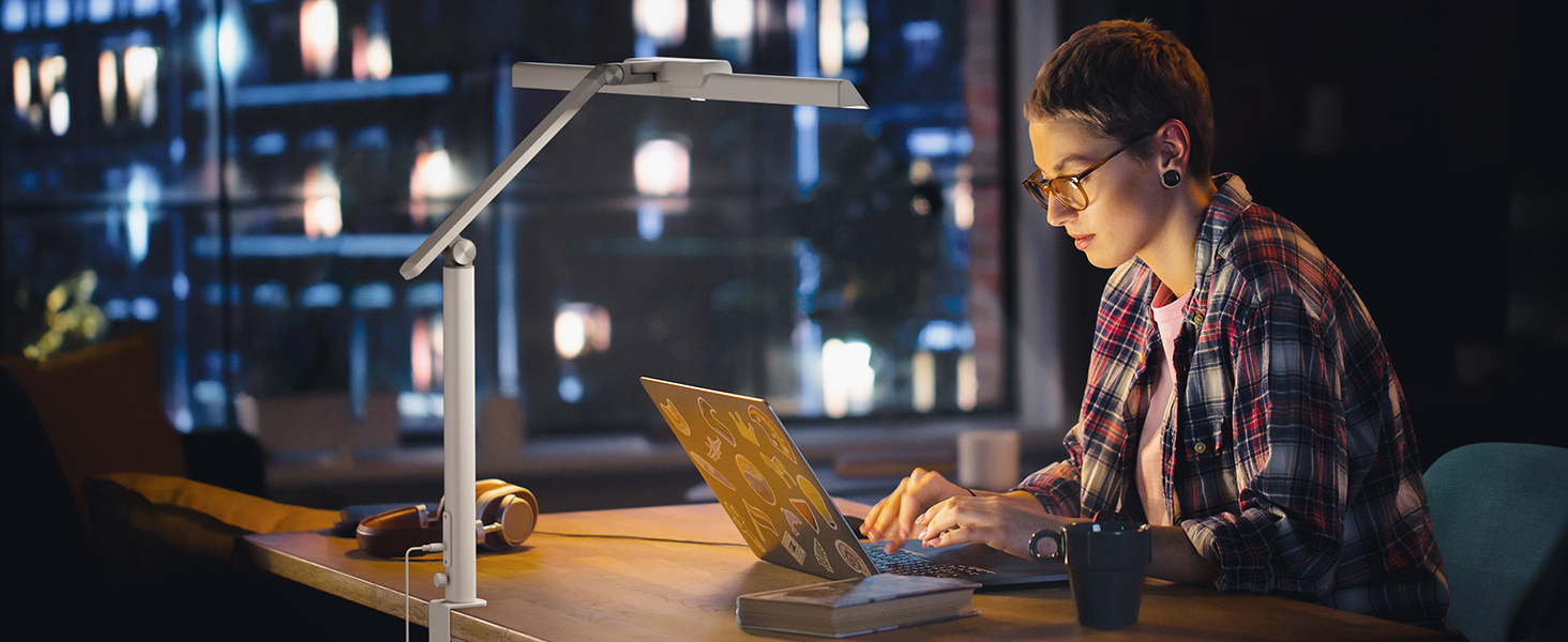 LED лампа Honeywell HJ1 Sunturalux™ для офісу та дому: регульоване світло, кріплення, захист очей, гнучкий дизайн