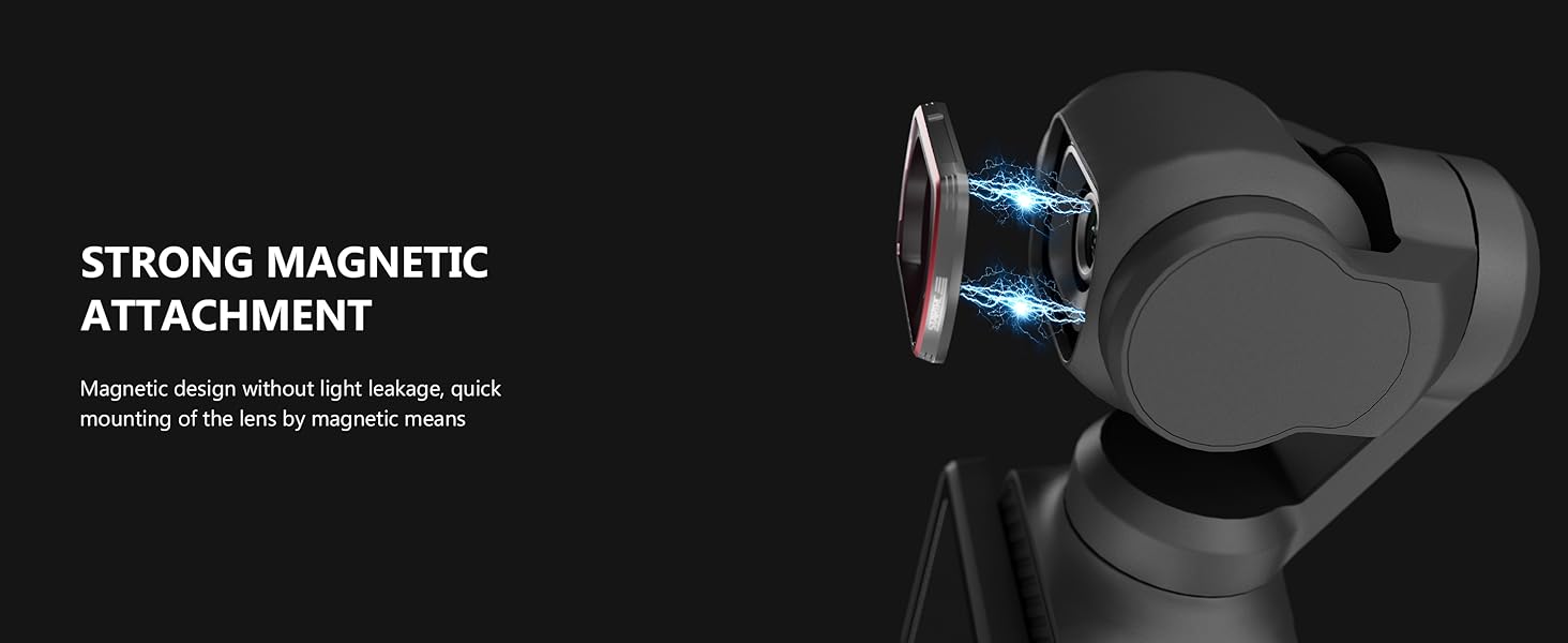 Набір фільтрів STARTRC для DJI Osmo Pocket 3 Creator Combo: CPL, ND 8, ND 16, ND 32, ND 64, ND256 (магнітні, версія з алюмінію)