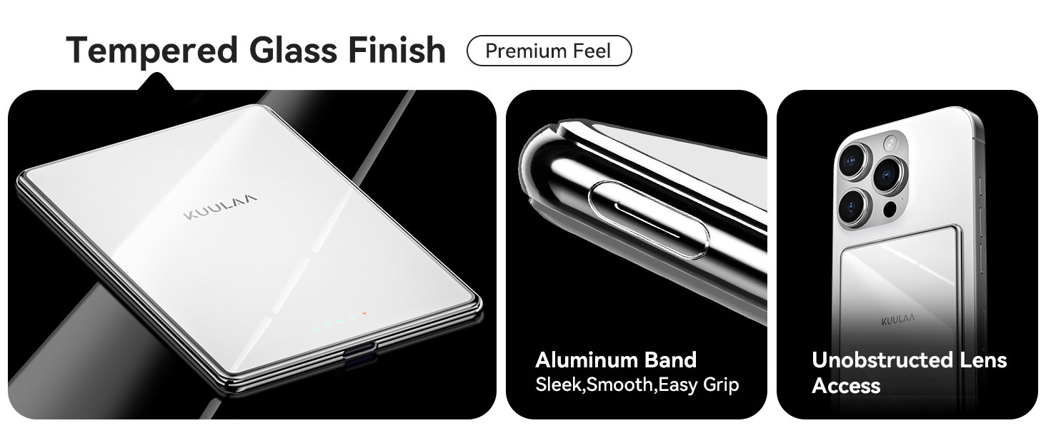 PowerBank Kuulaa Ultra Slim 5000 mAh з MagSafe, Type-C 20W, Швидка зарядка, 7.2 мм, для iPhone 16/15/14/13/12 (білий)