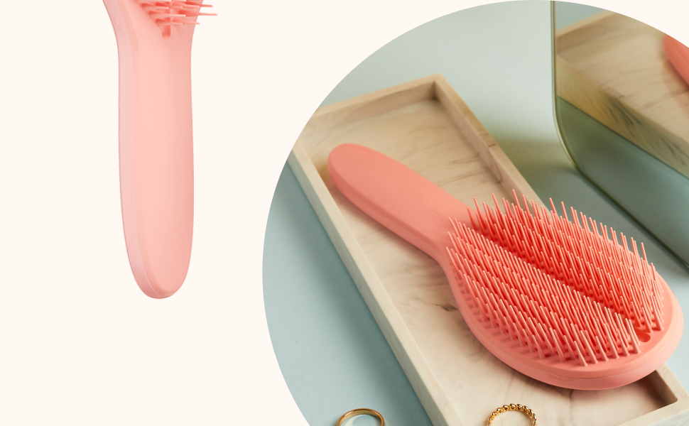 Тінгл Тізер Щітка для волосся Easy Dry & Go Pink – швидке сушіння, без пошкоджень, рожева