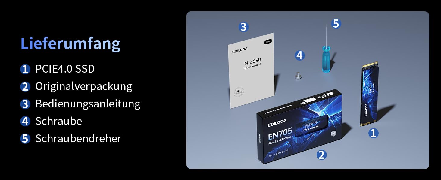 SSD NVMe M.2 PCIe Gen4 4TB з радіатором для PS5, ноутбука та ПК. Швидкість до 7400 МБ/с, 3D NAND TLC. Внутрішній SSD накопичувач