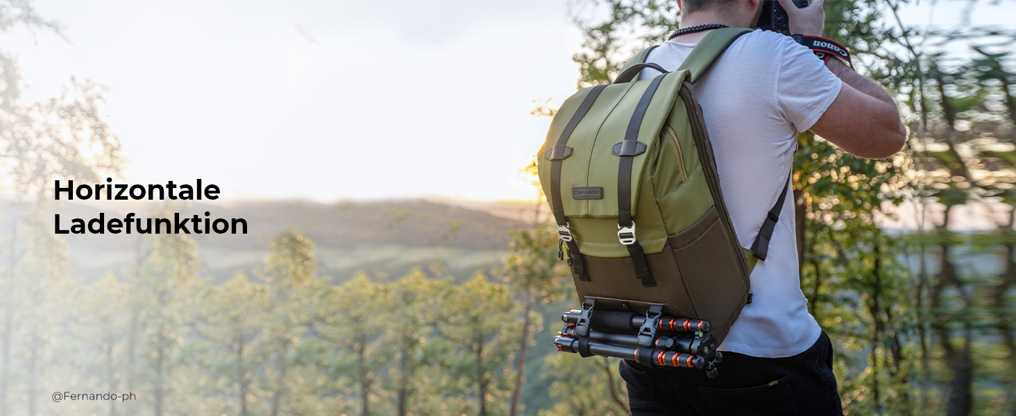 Рюкзак для камери K&F CONCEPT 20L, водонепроникний, з відділенням для ноутбука 15.6