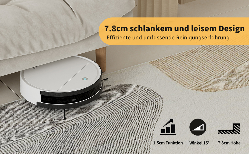 Робот-пилосос OKP K5P: потужність 5000Pa, навігація, HEPA-фільтр, Wi-Fi, для тварин, килимів, твердих підлог