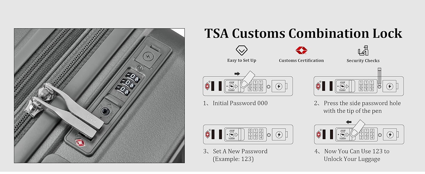 Набір валіз Joyway 4 шт. з жорстким корпусом та TSA-замком, розширюваний. Чорний, сірий.