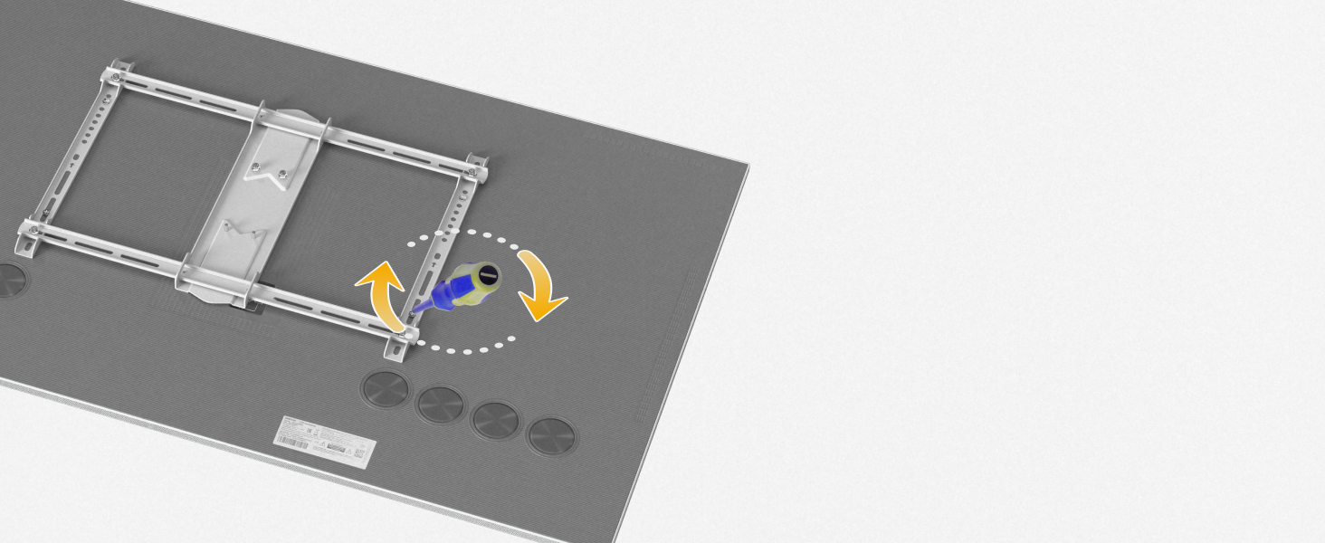 Кріплення для телевізора RICOO S9564: універсальний настінний тримач для телевізорів 40-85 дюймів (VESA 600x400, до 45 кг) з можливістю повороту та нахилу