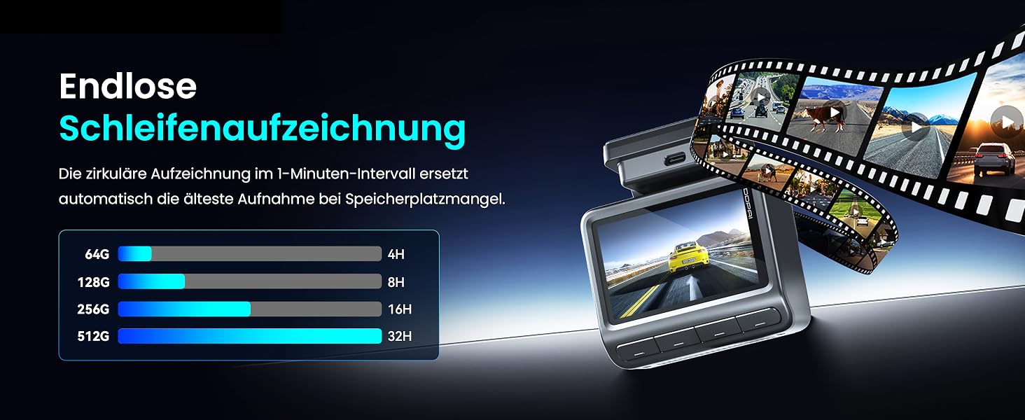 Автомобільний відеореєстратор DDPAI Z50 Pro 4K+1080P (передній та задній), 3