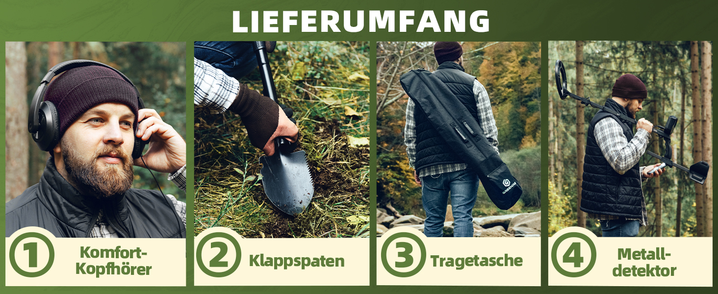 Металдетектор GreenRex Profi: водонепроникний, для дорослих та дітей, з LCD-дисплеєм, для пошуку золота та інших металів. Підходить для пляжу, під водою та в саду. DSP-чіп.