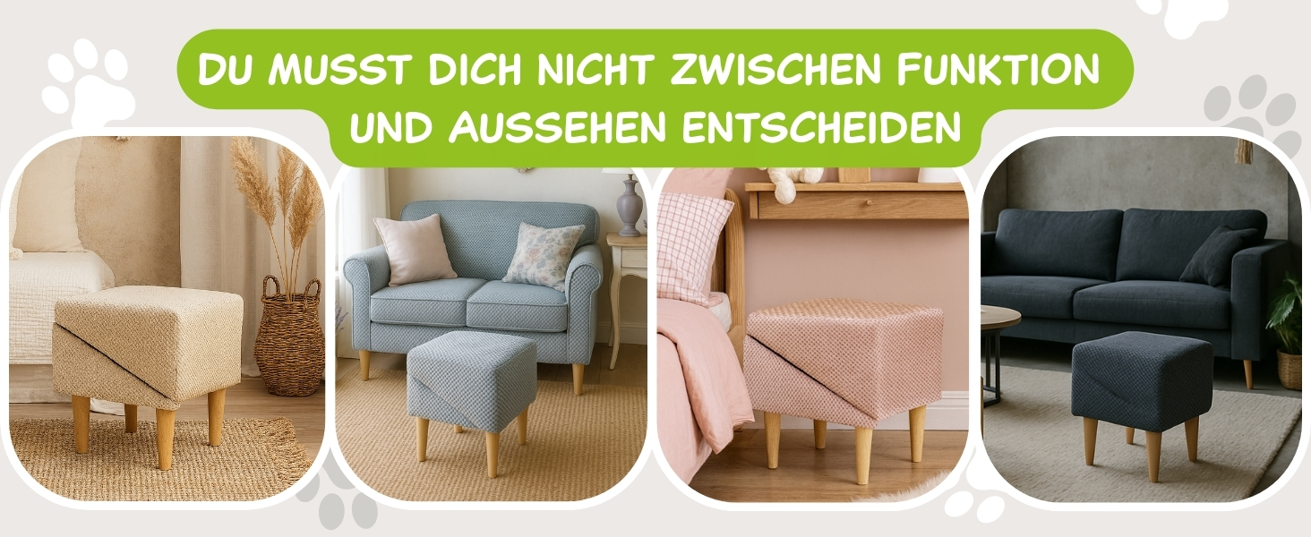 Сходинки для собак Outentin - розкладні, з неслизькою поверхнею, для маленьких та великих собак, для дивану та ліжка, стабільні, зроблені у вигляді меблів, 36 см, рожеві