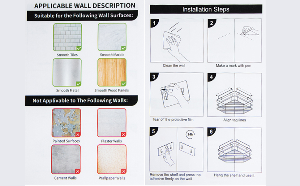 Набір полиць для душу без свердління, 5 шт. Органайзер для ванної кімнати, полиці для душу з нержавіючої сталі, велика місткість, корзинка для душу, тримач для шампуню та гелю для душу для ванної кімнати та кухні (2 прямокутні + 2 контейнери + 1 для зубних щіток)