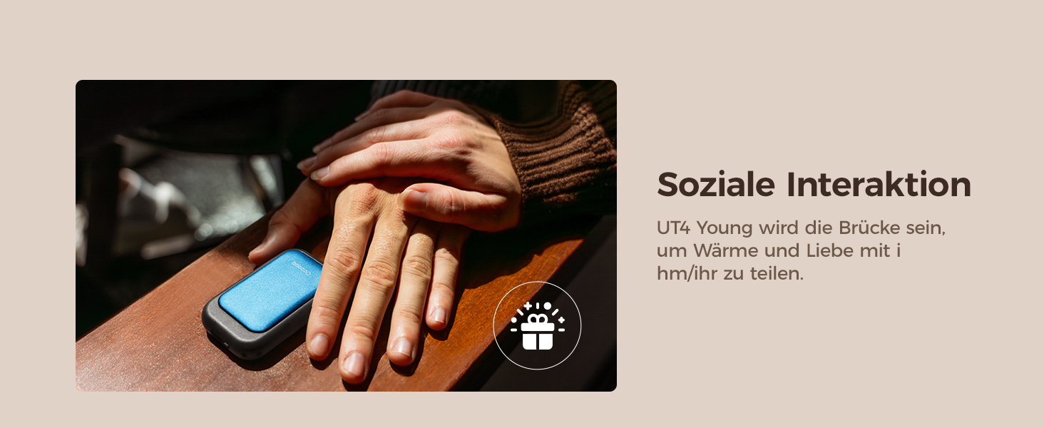 Електричні грілки для рук OCOOPA UT4 Young Flora Flamme, 5000mAh, 2 шт. - Компактні, Водонепроникні, Швидкий нагрів, USB, для зими та активного відпочинку