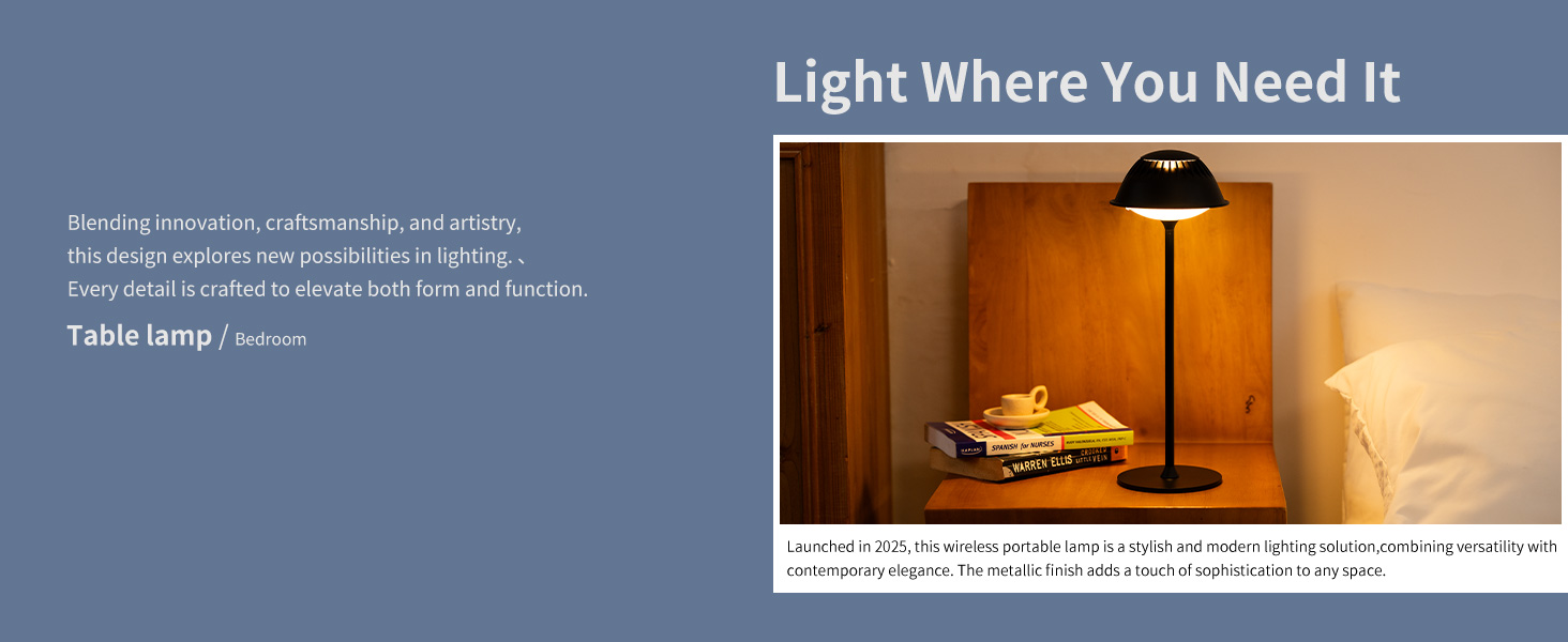 Світлодіодна настільна лампа бездротова LED для вулиці та дому, димована, з акумулятором 5200mAh, водонепроникна IP54, чорна (2 шт)