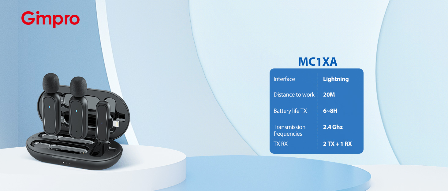 Мікрофон Lavalier Moman Handy Mini (Lightning) з шумозаглушенням та зарядним кейсом для iPhone, Vlog, Live-Streaming, YouTube, TikTok (жовтий)