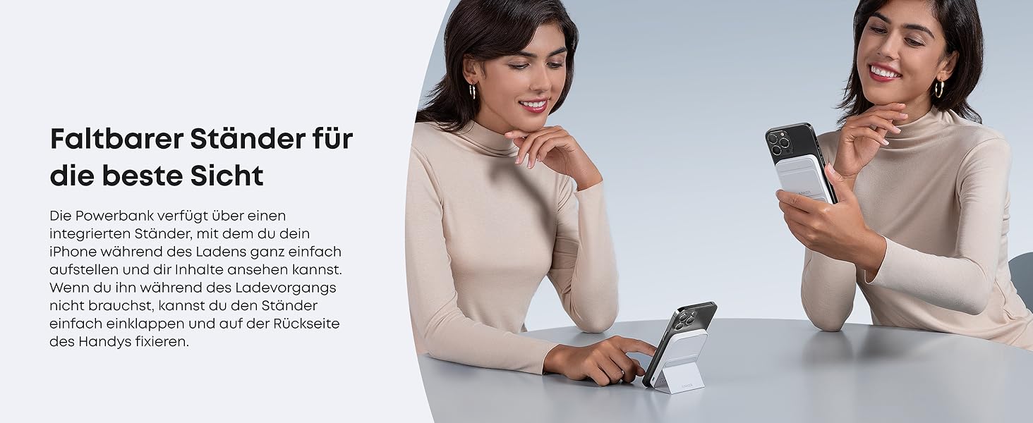 Anker MagGo Powerbank 5000mAh з магнітним з'єднанням, USB-C, для iPhone 17/16/15/14/13/12