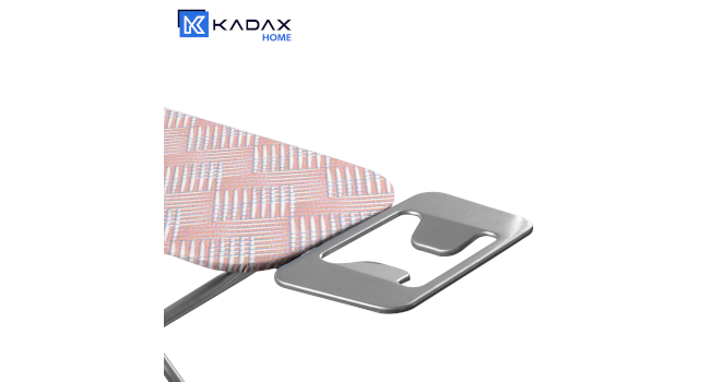 Праскадошка KADAX з термостійкою підставкою для праски, складана, регульована по висоті, міцний стіл для прасування з стійкими ніжками, лососевий колір
