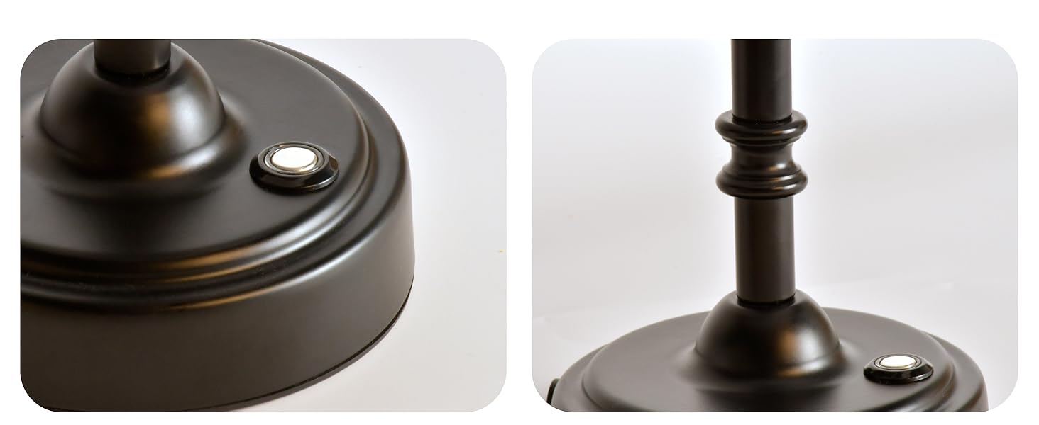 Бездротова лампа настільна акумуляторна 4000mAh, тепле світло 2700K, торшери з сенсорним керуванням, адаптер/кабель для зарядки, для спальні, подарунок (золотиста)