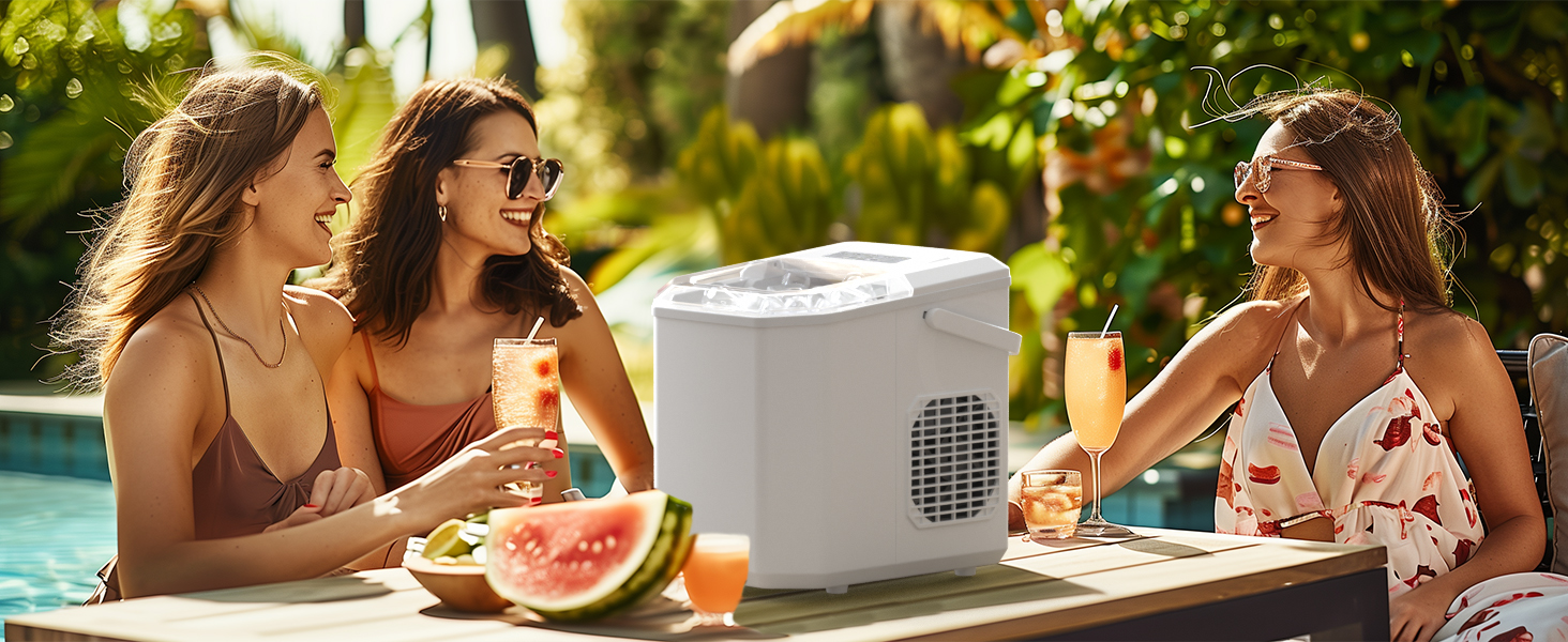 Професійний виробник льоду 12 кг/24 год. Ice Maker 1.5 л, швидкість виробництва 6-13 хв.