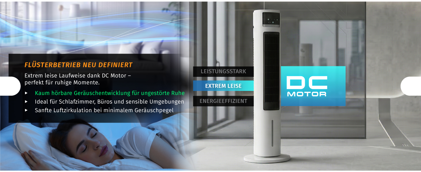 Вентилятор з водяним охолодженням Brandson ECO Design: тихий, 9 швидкостей, таймер, осциляція, іонізація, з пультом, білий