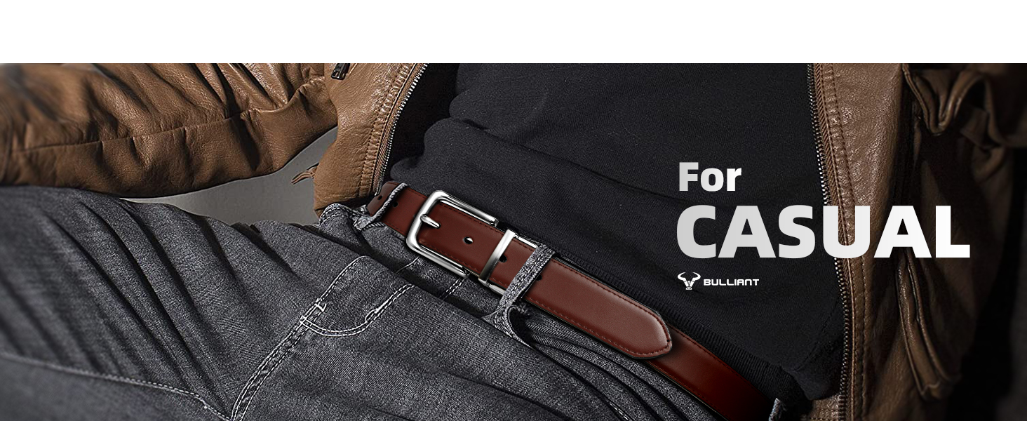 Чоловічий шкіряний ремінь BULLIANT, двосторонній, 31 мм, для бізнесу, костюма та джинсів, чорний/світло-коричневий, регульований, 105 см