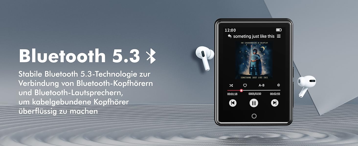 MP3-плеєр для дітей з Bluetooth 5.3, 64GB, 2.8