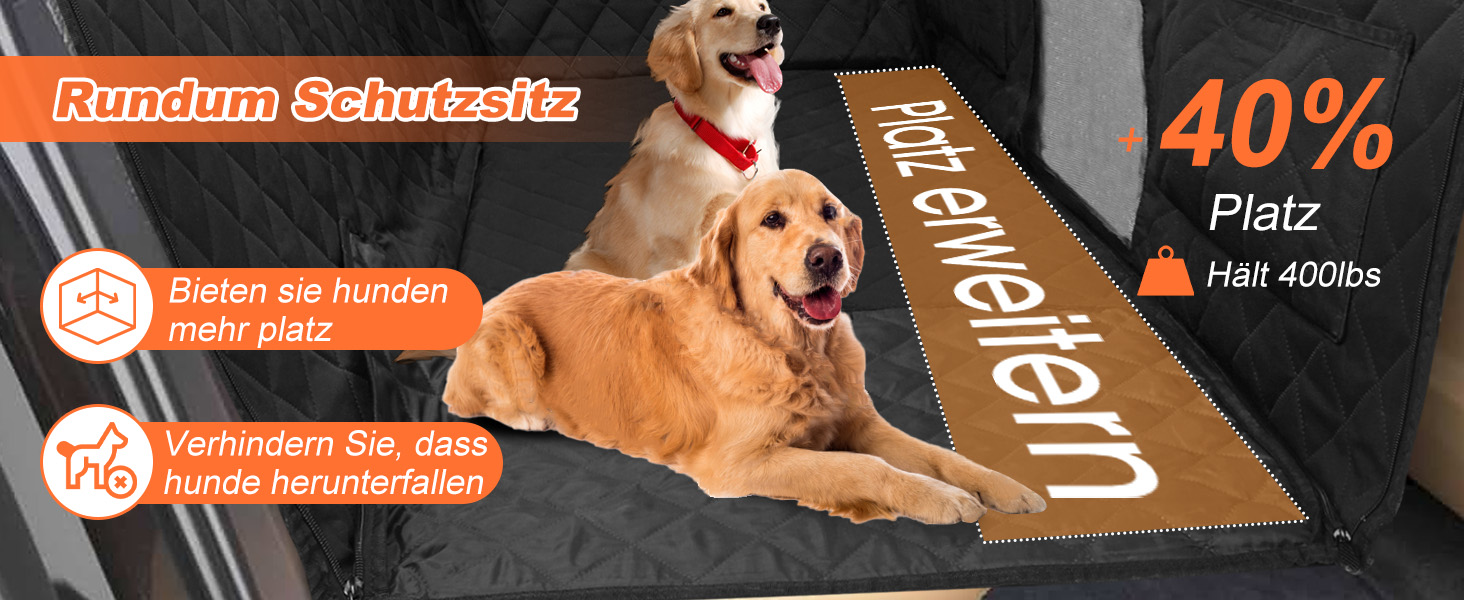 Водонепроникна захисна підстилка для собак у машину, для заднього сидіння, з кріпленнями для безпеки, сумісна з більшістю авто, SUV та пікапами