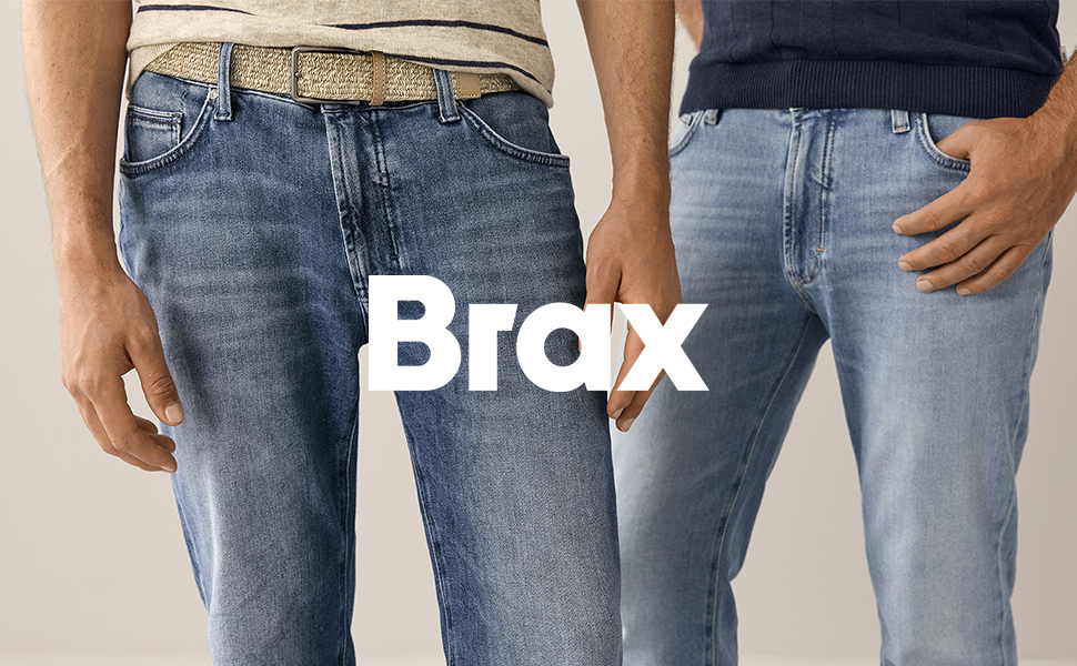 Джинси чоловічі BRAX Cadiz Straight Fit 34W/30L темно-сині класичні п'ять кишень