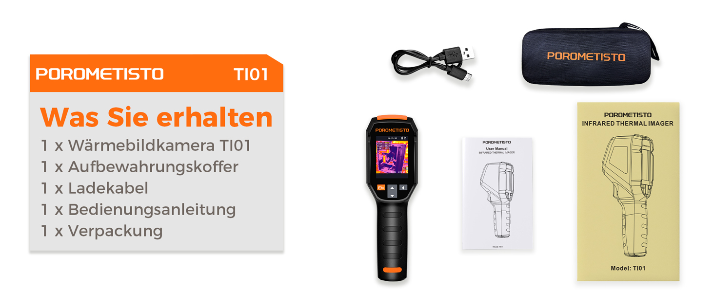 Професійна тепловізійна камера Handheld, 240 x 240, -20°C - 550°C, 15 колірних палітр, з лазерним покажчиком, для HVAC та інспекції будівель
