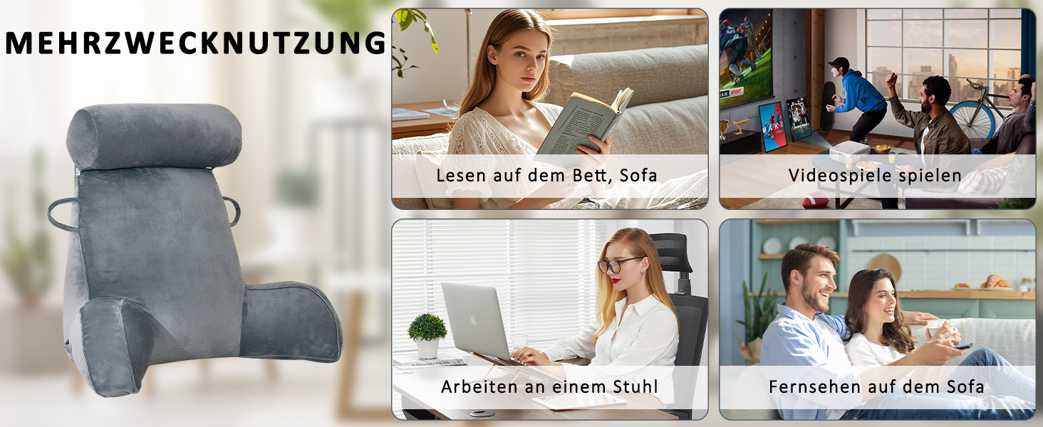 М'яке крісло-мішок для читання з велюру, чорне. З підтримкою спини та рук, з кишенею. Для дорослих.