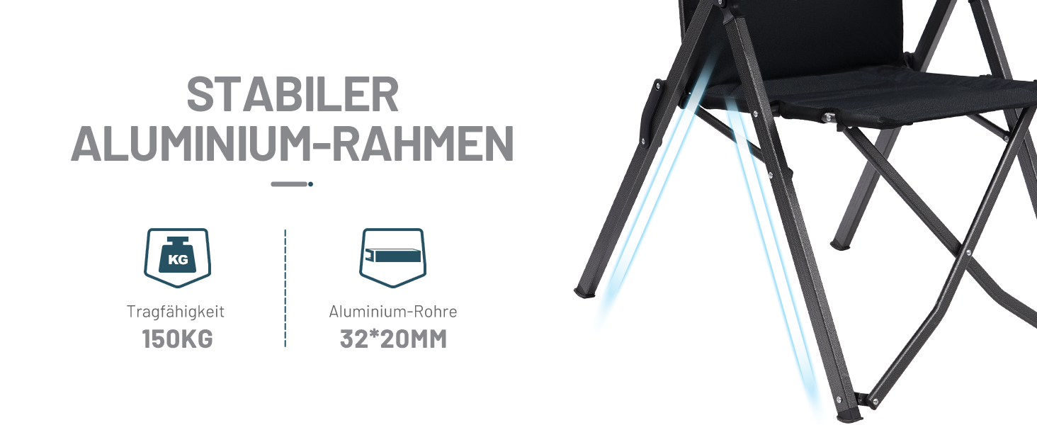 Крісло для кемпінгу Timber Ridge: складне, регульоване, на 150 кг, з сумкою, для відпочинку в саду, на балконі, в автодомі (чорне)