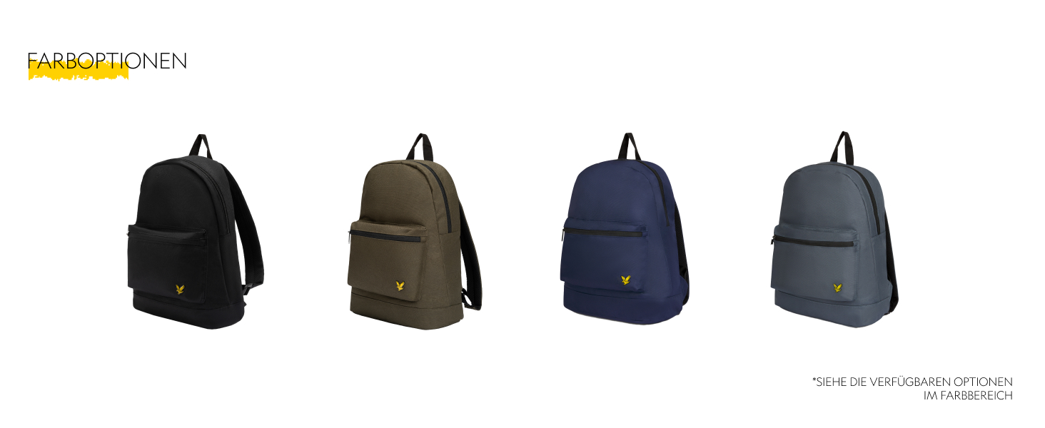 Рюкзак Lyle & Scott чоловічий 17 л – міцний матеріал, базовий дизайн, відділення для ноутбука