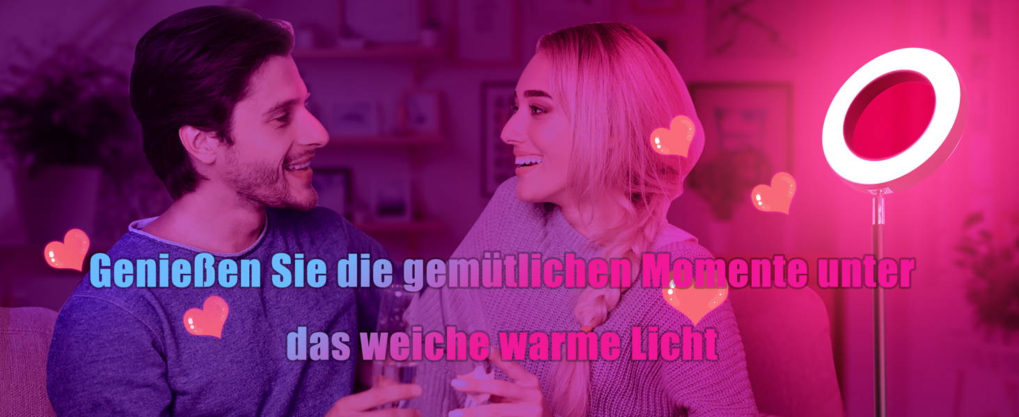 LED торшер, 42W, 16 мільйонів кольорів RGBCW, WiFi, Smart, двосторонній, для вітальні, сумісний з Alexa/Google Home, синхронізація з музикою, регульована яскравість, торшер для читання в спальню, RGB-42W